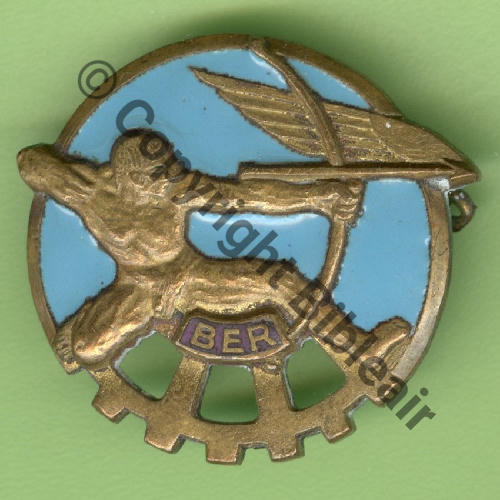 A0521 BER.721 ROCHEFORT BER LILAS BRONZE  COURTOIS + Past octogon Dos Guilloche vrac centre Embouti Src.Y.GENTY 